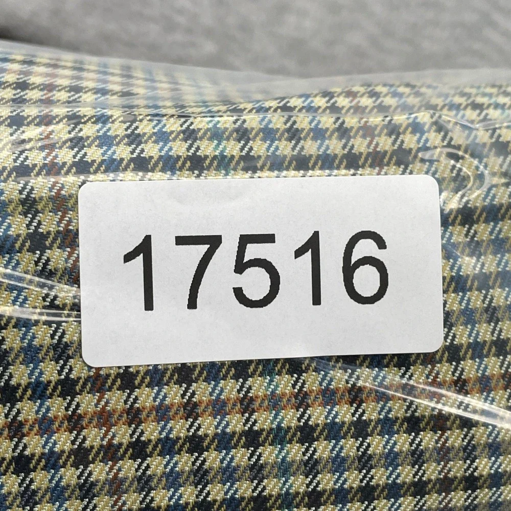 Tom James Sport Coat Mens 44 Multi Innocenti Oro Hand Tailored Check Blazer